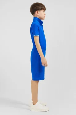 Short En Molleton Bleu Coupe Regular Enfant Enfant