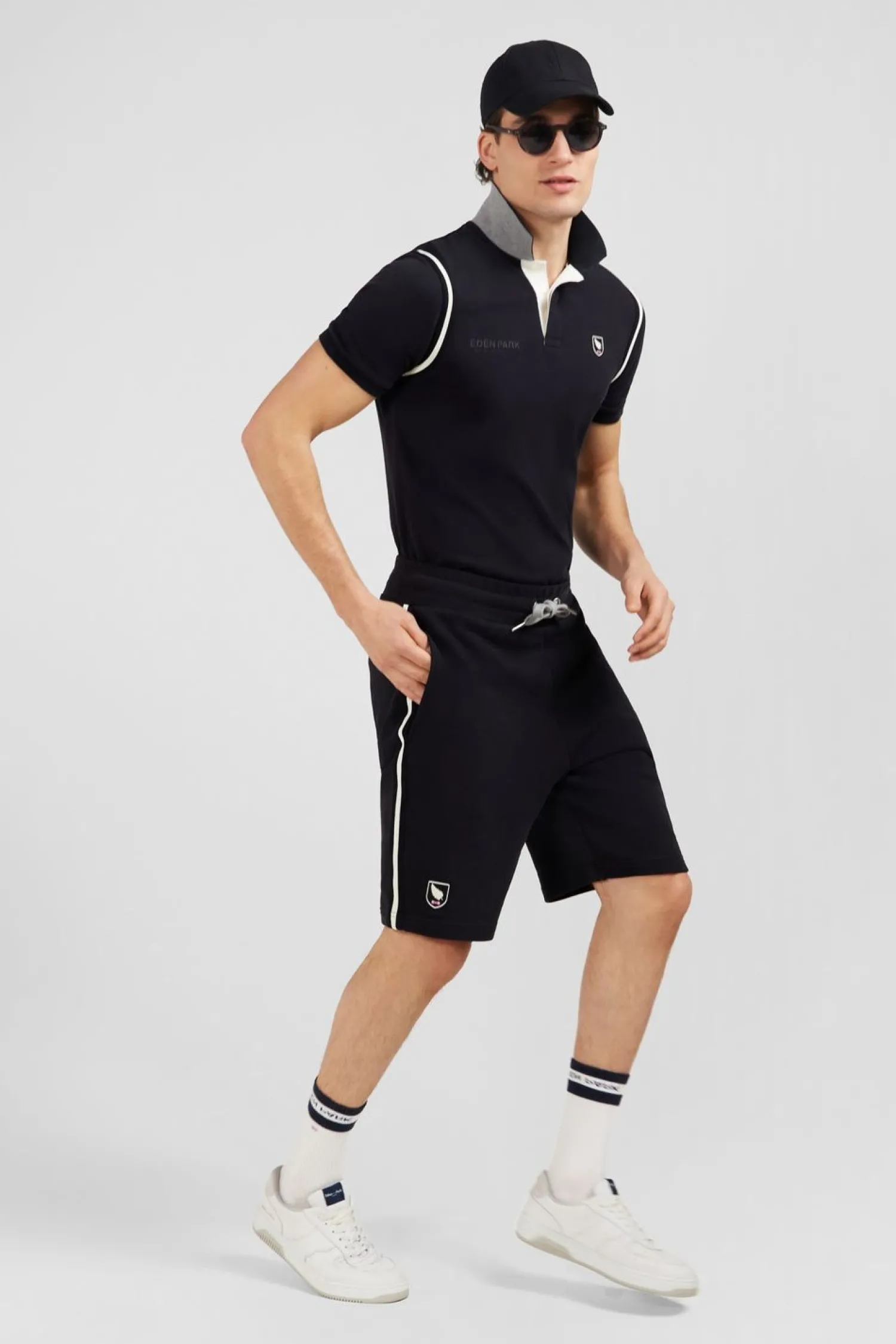 Clearance hort En oeton Noir Homme Shorts Et Bermudas