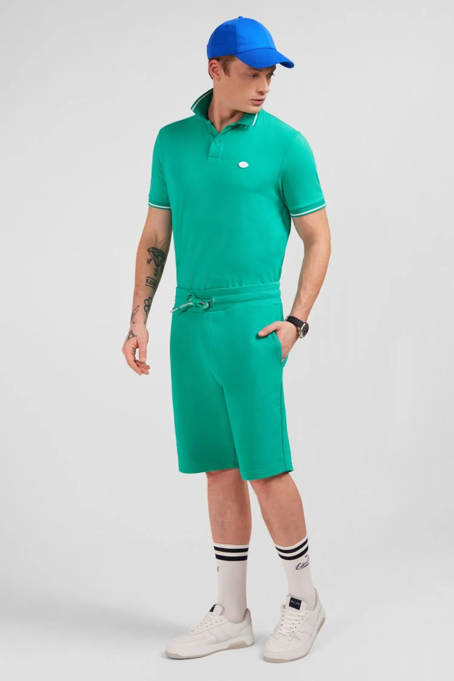 Clearance hort En oeton Vert Homme Shorts Et Bermudas