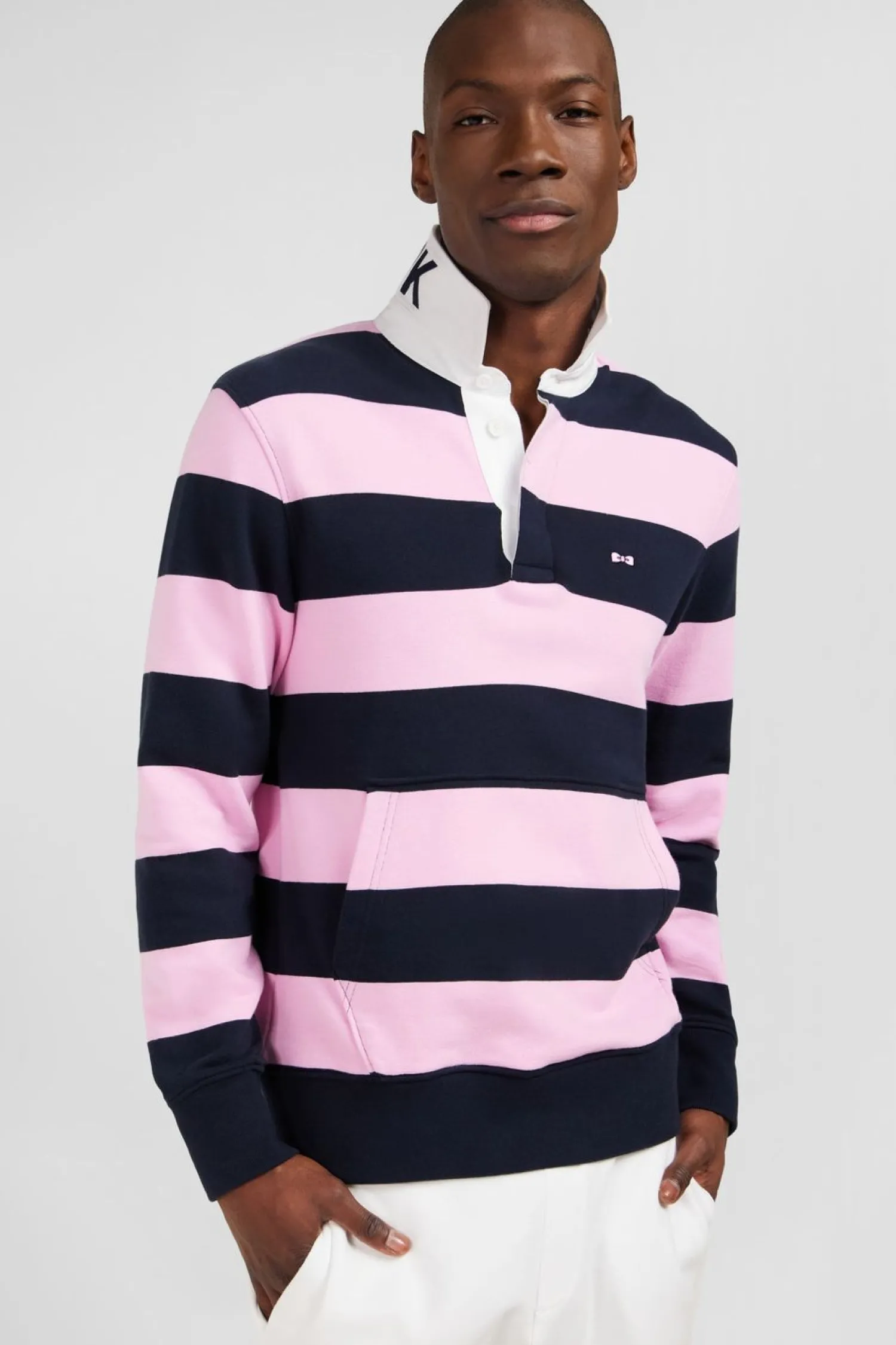 Clearance weat Beu Fonce A Rayure Et Co Poo Homme Sweats