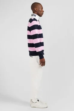Clearance weat Beu Fonce A Rayure Et Co Poo Homme Sweats