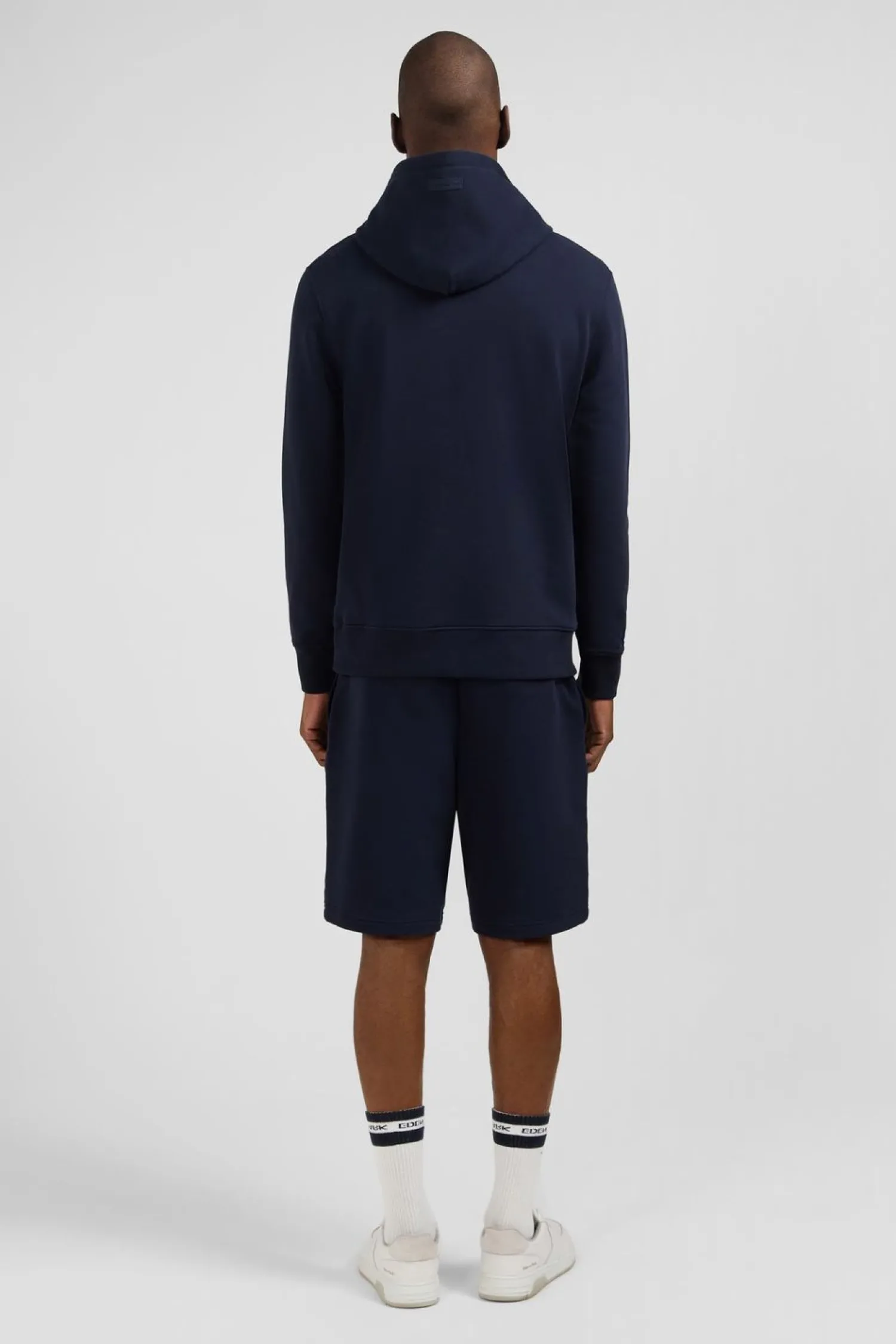 Sale weat Beu Fonce Uni A Capuche Homme Sweats
