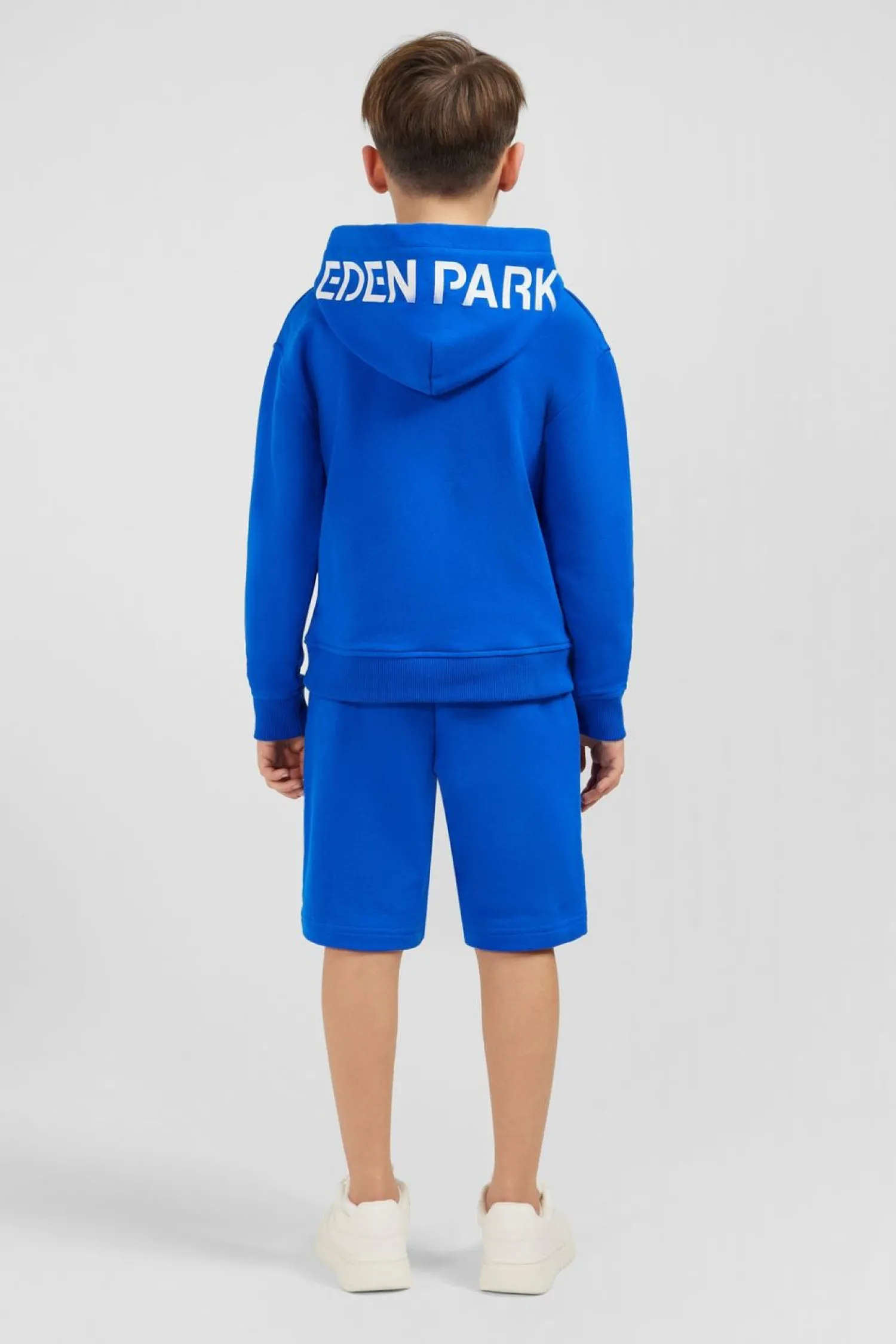 Sweatshirt A Capuche Serigraphiee Bleu En Molleton Enfant Enfant