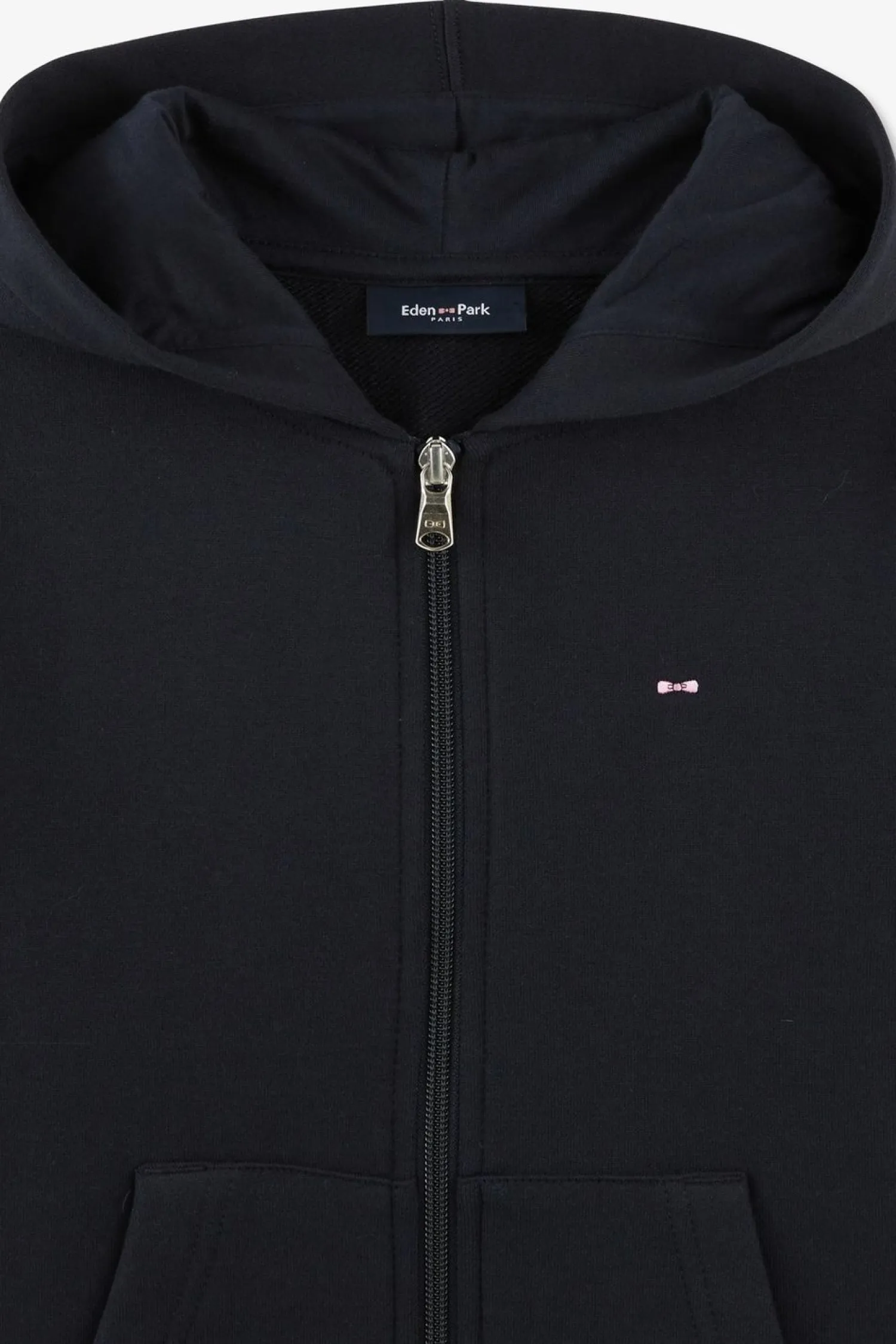 Sale Sweatshirt A Capuche Zippe Marine En Molleton Coton Enfant Enfant