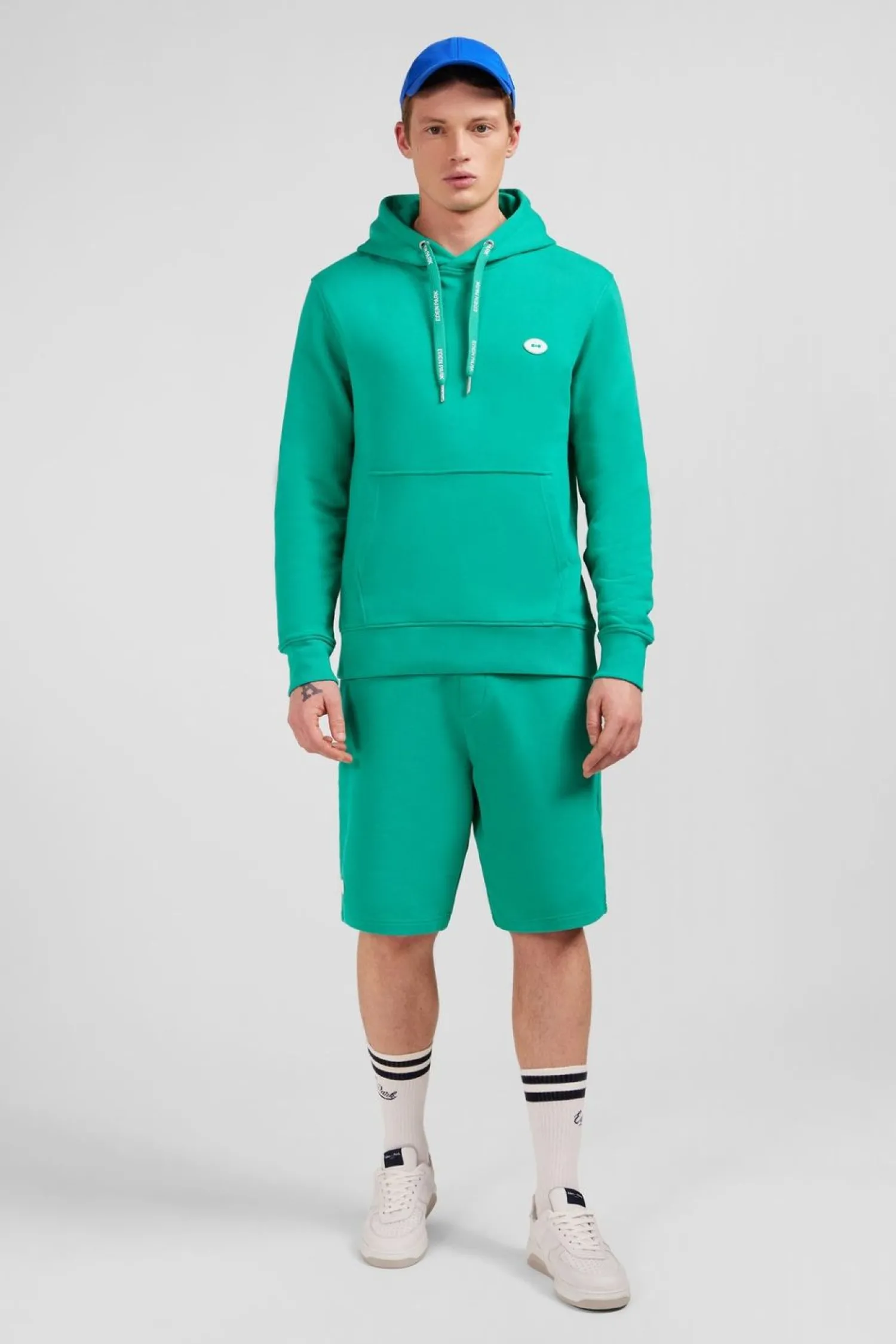 Hot weat Vert Uni A Capuche Homme Sweats