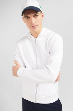 Hot weat Zippe A Capuche Banc Homme Sweats