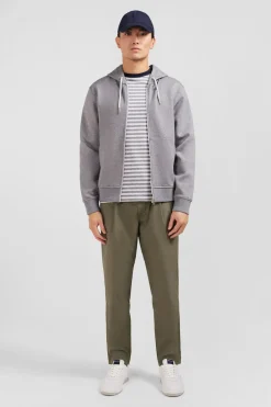 Clearance weat Zippe A Capuche Gri Fonce Homme Sweats