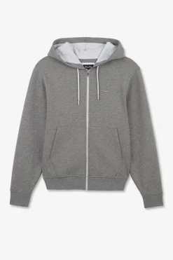 Clearance weat Zippe A Capuche Gri Fonce Homme Sweats