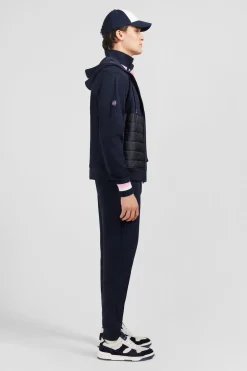 Online weat Zippe Beu Fonce A Capuche Tricoore Homme Sweats