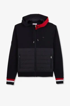 Clearance weat Zippe Beu Fonce A Capuche Tricoore Homme Sweats