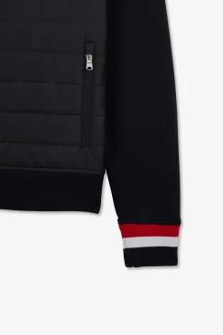 Clearance weat Zippe Beu Fonce A Capuche Tricoore Homme Sweats