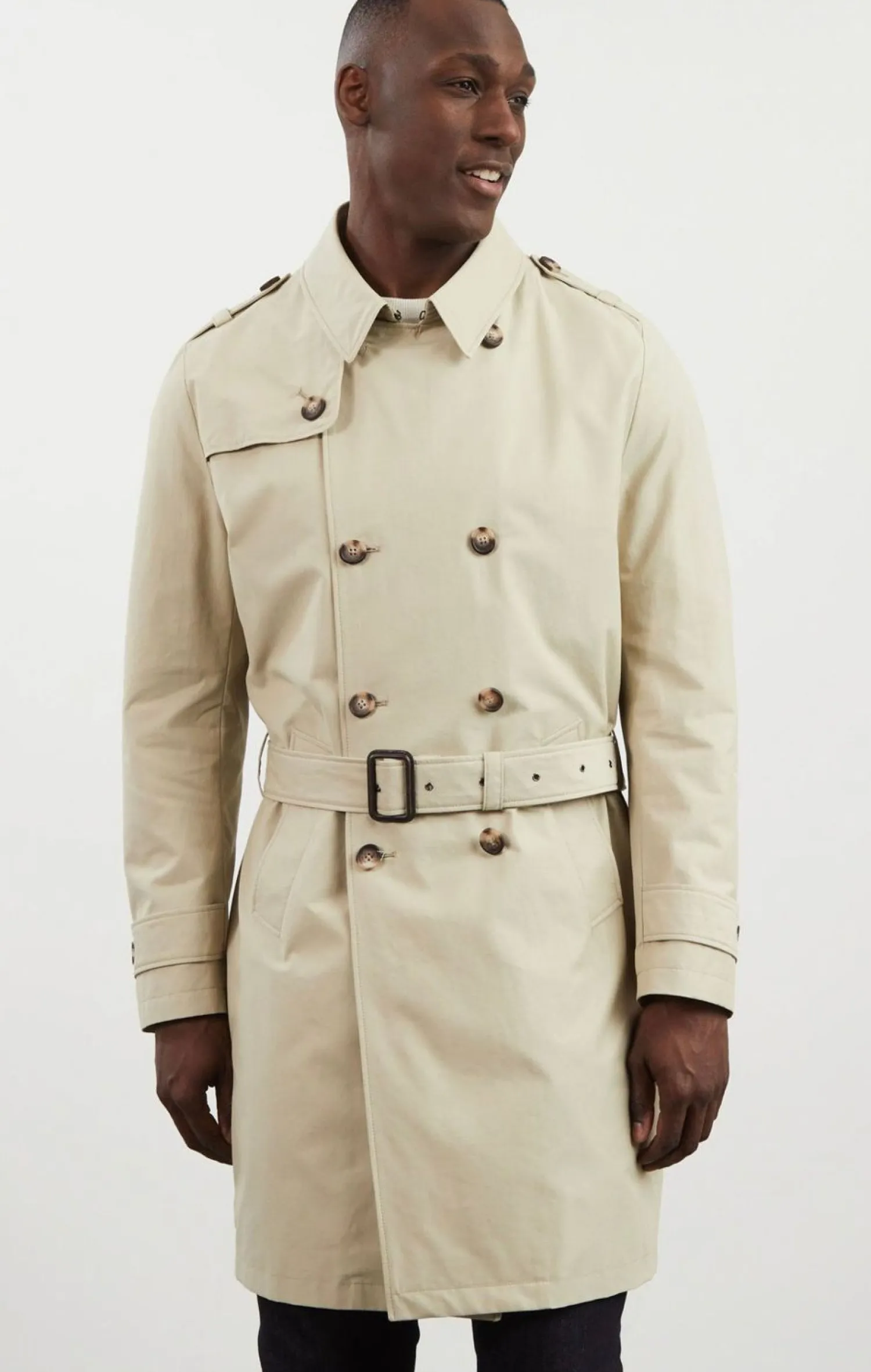 Trench Coat Deperant Beige Homme Manteaux Et Vestes
