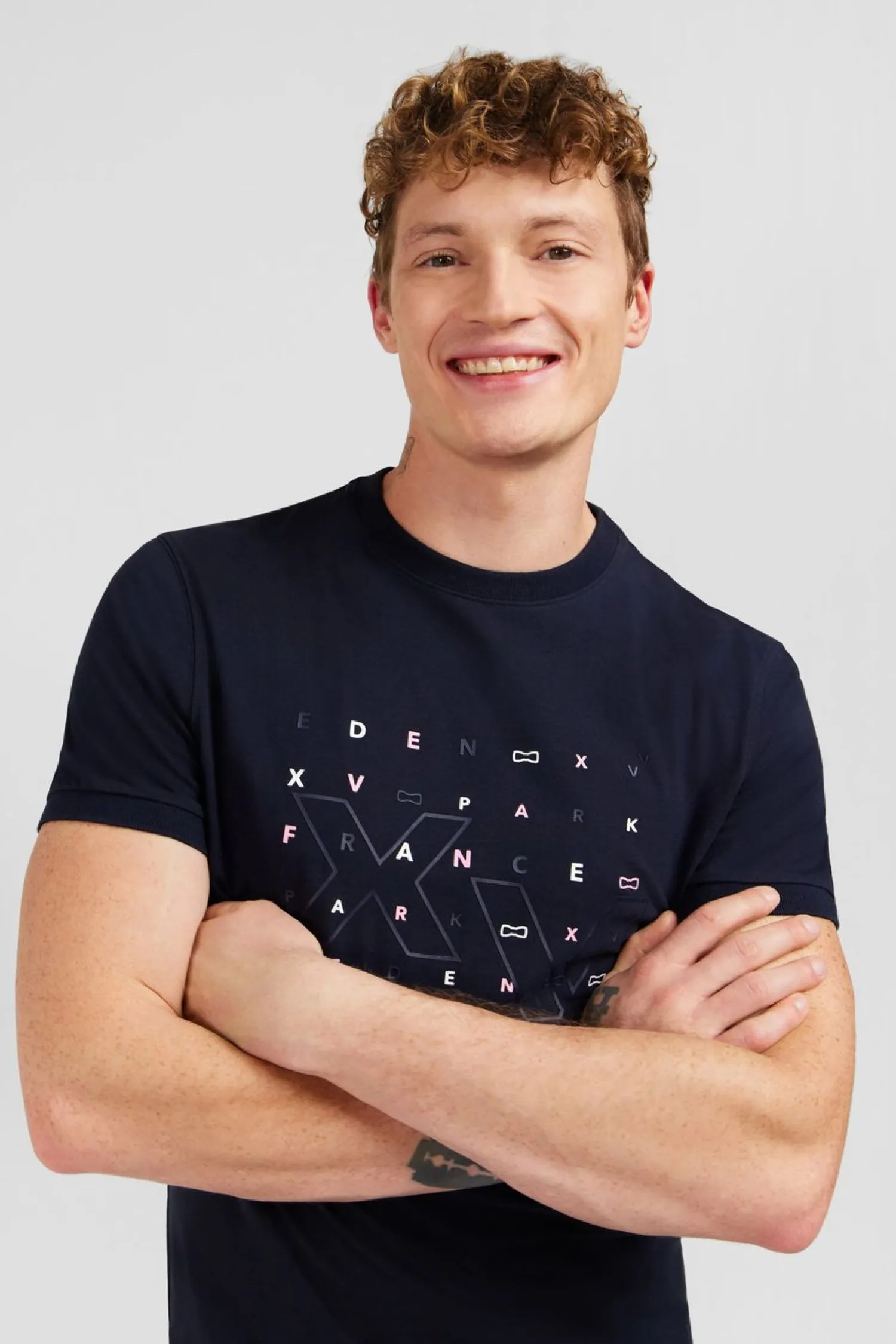 Online T-hirt A anche Courte Beu arine Iprie Homme T-Shirts