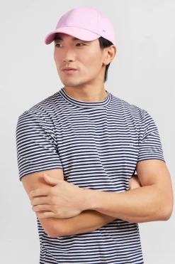 T-hirt A anche Courte Raye Beu Fonce Homme T-Shirts