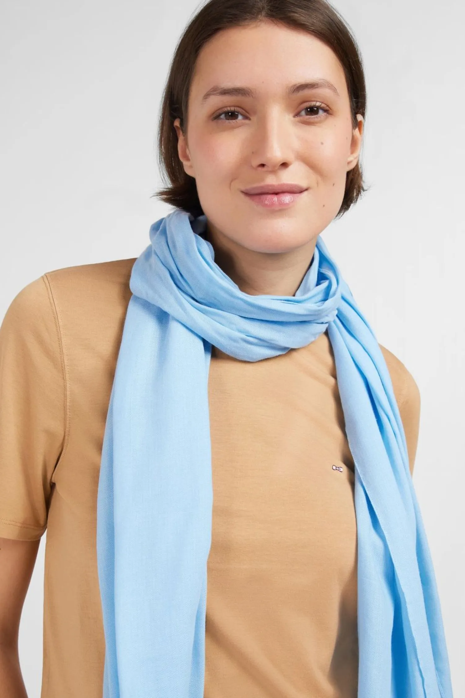 Online T-hirt Beige Uni A anche Courte Femme T-Shirts