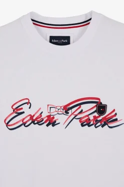 Sale T-hirt Banc A Doube Incription Homme T-Shirts