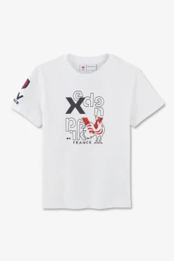 Discount T-Shirt Blanc Xv De France En Jersey Coton Enfant Enfant