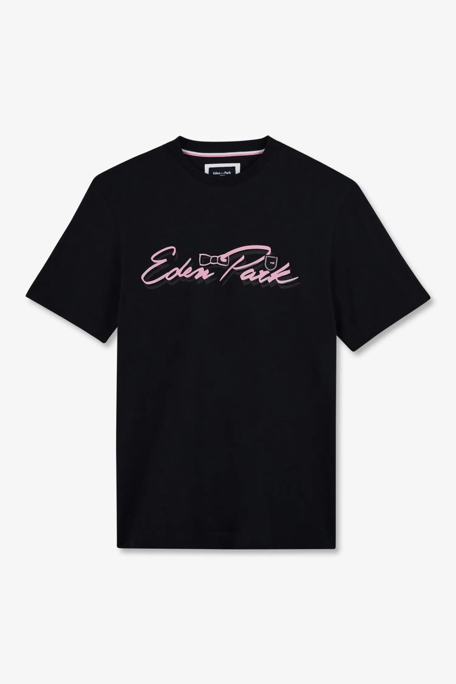New T-hirt Beu Fonce A Doube Incription Homme T-Shirts