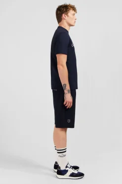New T-hirt Beu Fonce A Doube Incription Homme T-Shirts