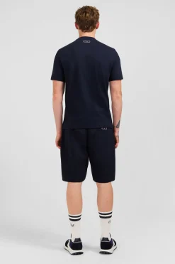 New T-hirt Beu Fonce A Doube Incription Homme T-Shirts