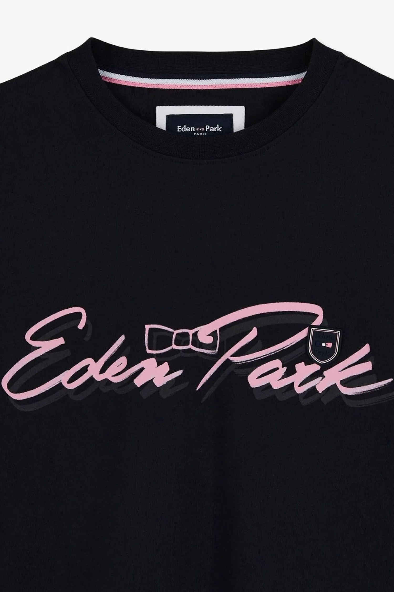 New T-hirt Beu Fonce A Doube Incription Homme T-Shirts