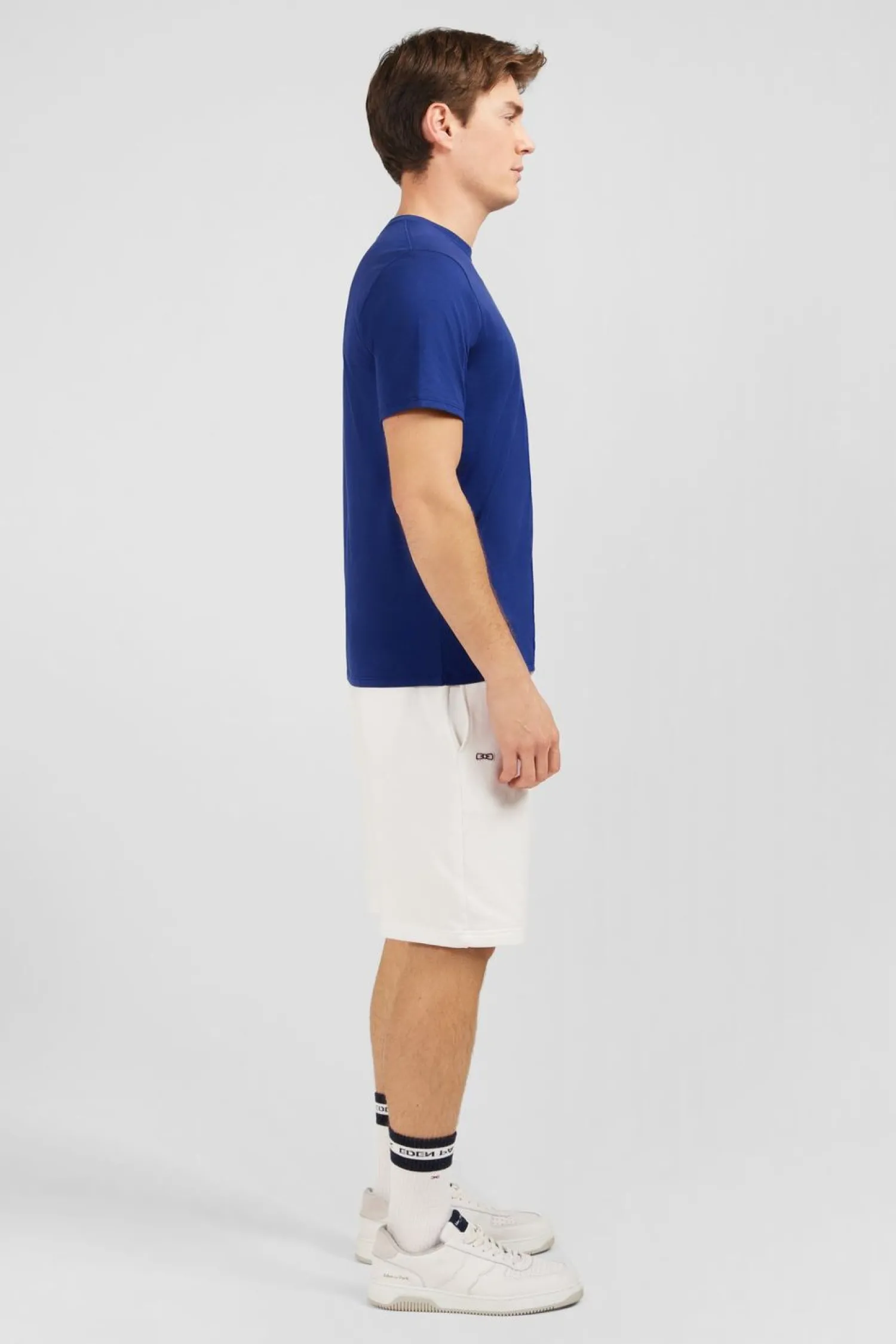 New T-hirt Beu Fonce A anche Courte Homme T-Shirts