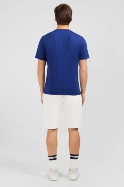 New T-hirt Beu Fonce A anche Courte Homme T-Shirts