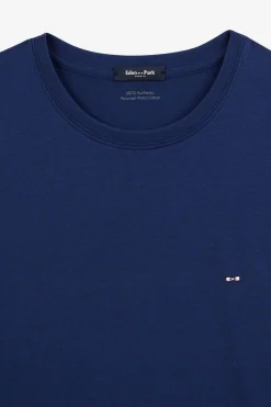 New T-hirt Beu Fonce A anche Courte Homme T-Shirts