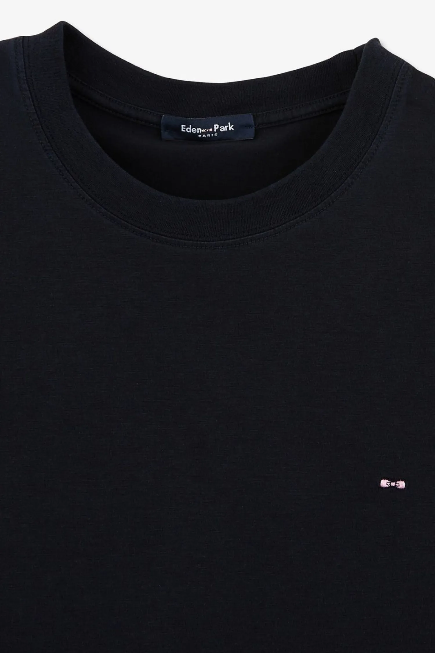 Outlet T-hirt Beu Fonce Uni A anche Courte Femme T-Shirts
