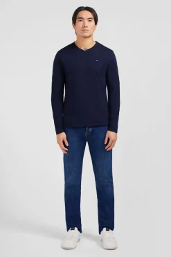 Discount T-hirt Beu arine Co V A anche ongue Homme T-Shirts