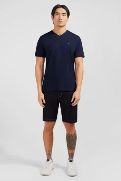 Discount T-hirt Beu arine Co V A anche Courte Homme T-Shirts