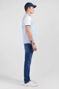 Sale T-hirt Coorbock Beu arine A Incription French Fair Homme T-Shirts
