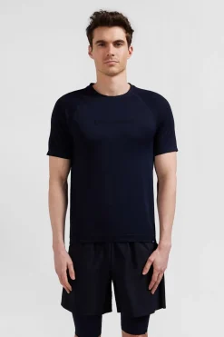 Sale T-hirt De port anche Courte A Detai Cerce Beu arine Homme T-Shirts