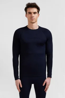 Discount T-hirt De port anche ongue A Detai Cerce Beu arine Homme T-Shirts