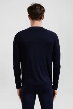Discount T-hirt De port anche ongue A Detai Cerce Beu arine Homme T-Shirts