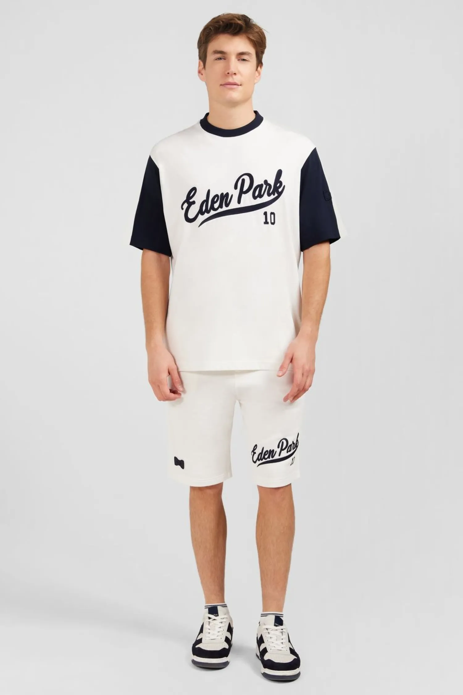 Clearance T-hirt Ecru Coorbock Incription Homme T-Shirts