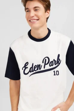 Clearance T-hirt Ecru Coorbock Incription Homme T-Shirts