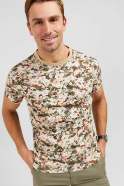 T-hirt Ecru En Coton Pique Iprie Feuri Homme T-Shirts