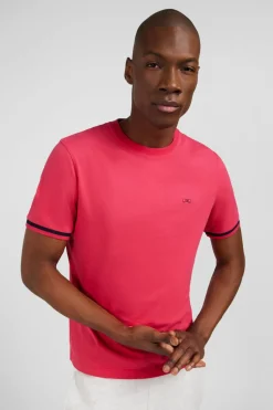 Clearance T-hirt Fuchia Brode Homme T-Shirts