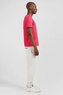 Clearance T-hirt Fuchia Brode Homme T-Shirts