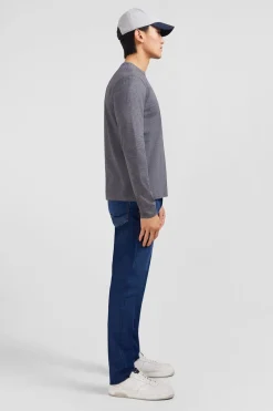 Online T-hirt Gri Co Rond A anche ongue Homme T-Shirts