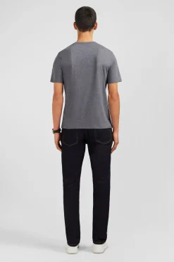 New T-hirt Gri Co Rond A anche Courte Homme T-Shirts