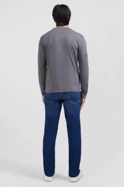 Sale T-hirt Gri Co V A anche ongue Homme T-Shirts