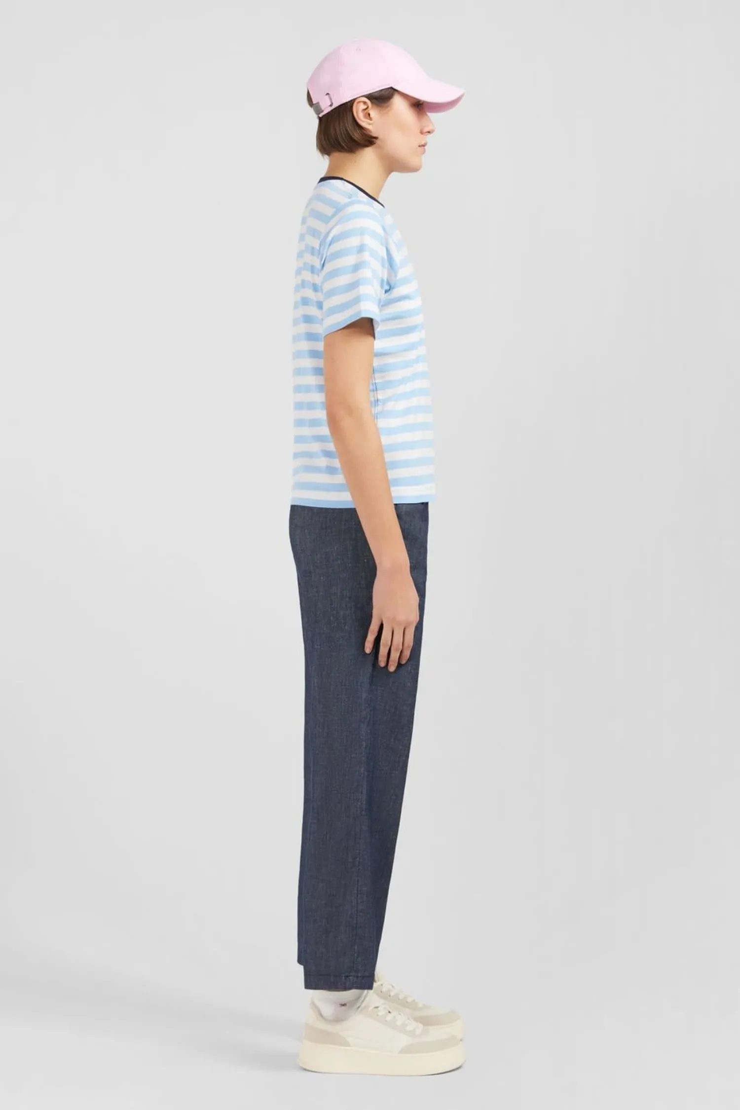 Outlet T-hirt anche Courte A Rayure Femme T-Shirts