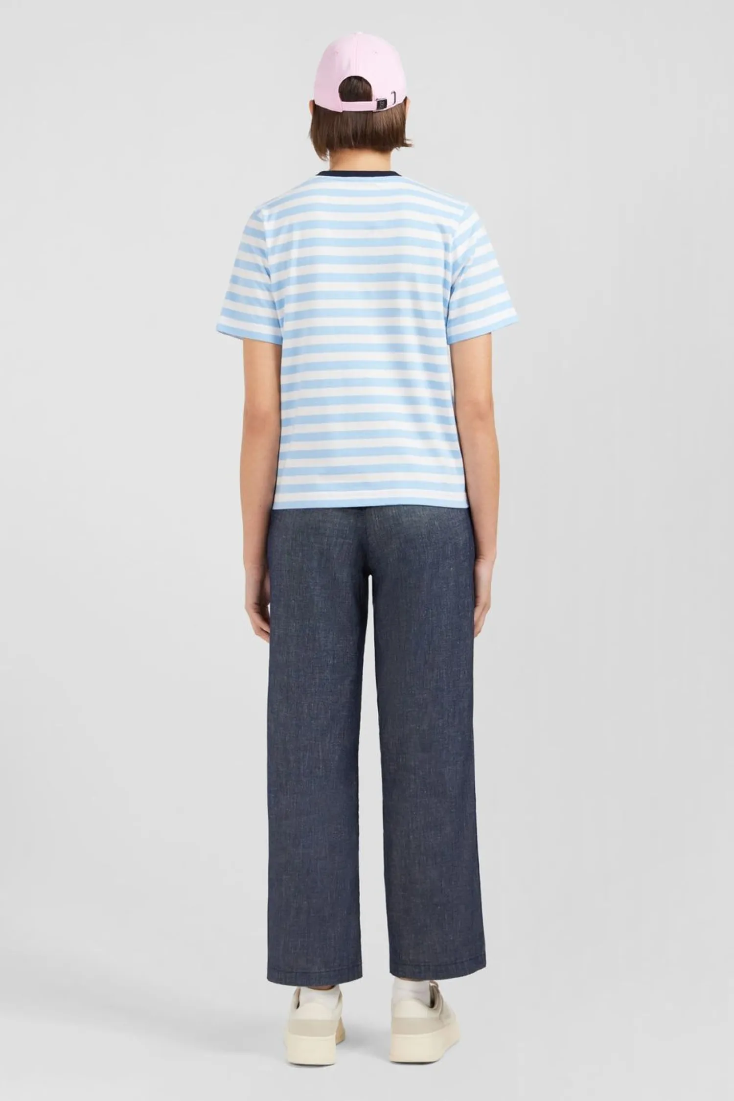 Outlet T-hirt anche Courte A Rayure Femme T-Shirts