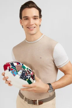 Outlet T-hirt anche Courte Beige Coorbock Homme T-Shirts