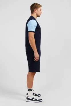 Hot T-hirt anche Courte Bicoore arine En Coton Homme T-Shirts