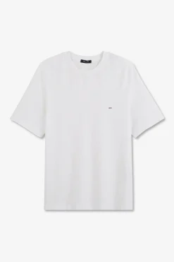 T-hirt anche Courte Banc Uni Femme T-Shirts