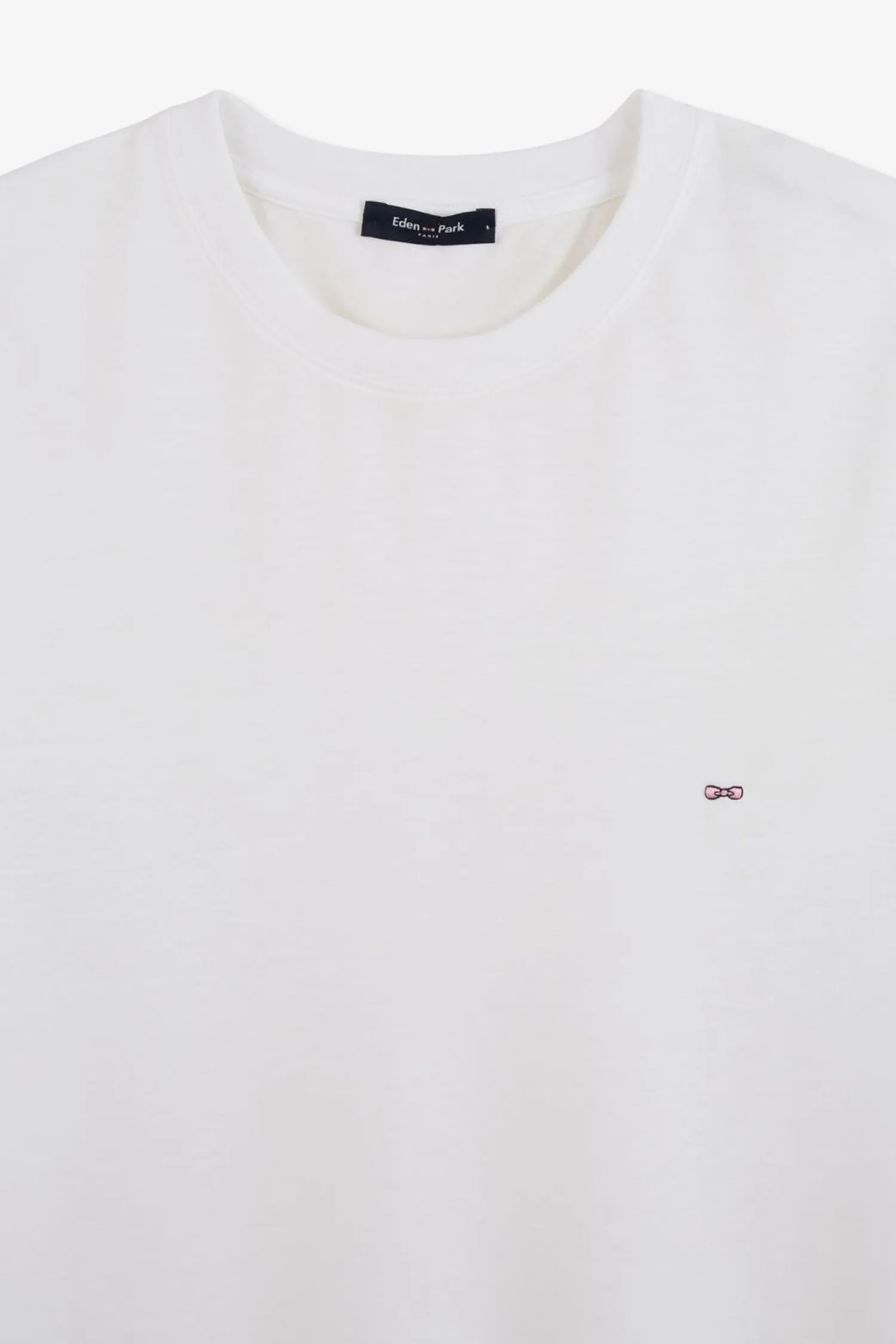 T-hirt anche Courte Banc Uni Femme T-Shirts