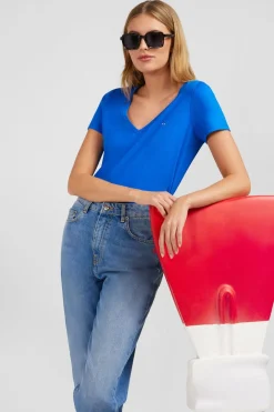 Sale T-hirt anche Courte Beu En Coton Pia Femme T-Shirts
